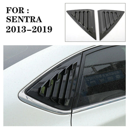 Carbon Fiber / Window Louver Vent Cover for Nissan Sentra Sedan (2013–2019)