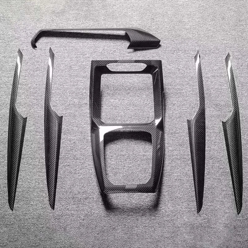 Dry Carbon Fiber Inner Door Console Dashboard Cover Kit For BMW X3 X4 X3M X4M