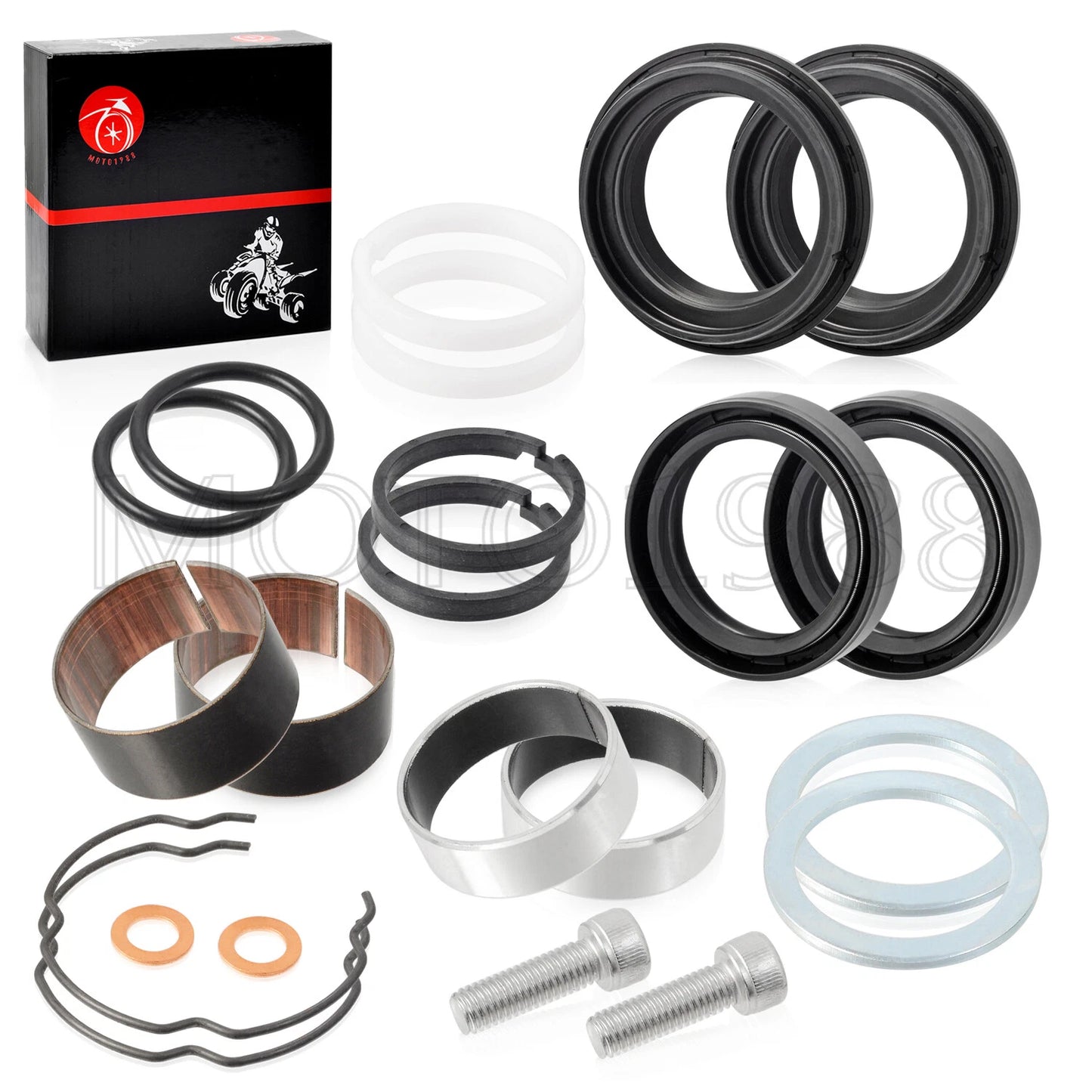 39mm Front Fork Bushing Oil Seals for Harley Sportster 883/1200 (90-13)