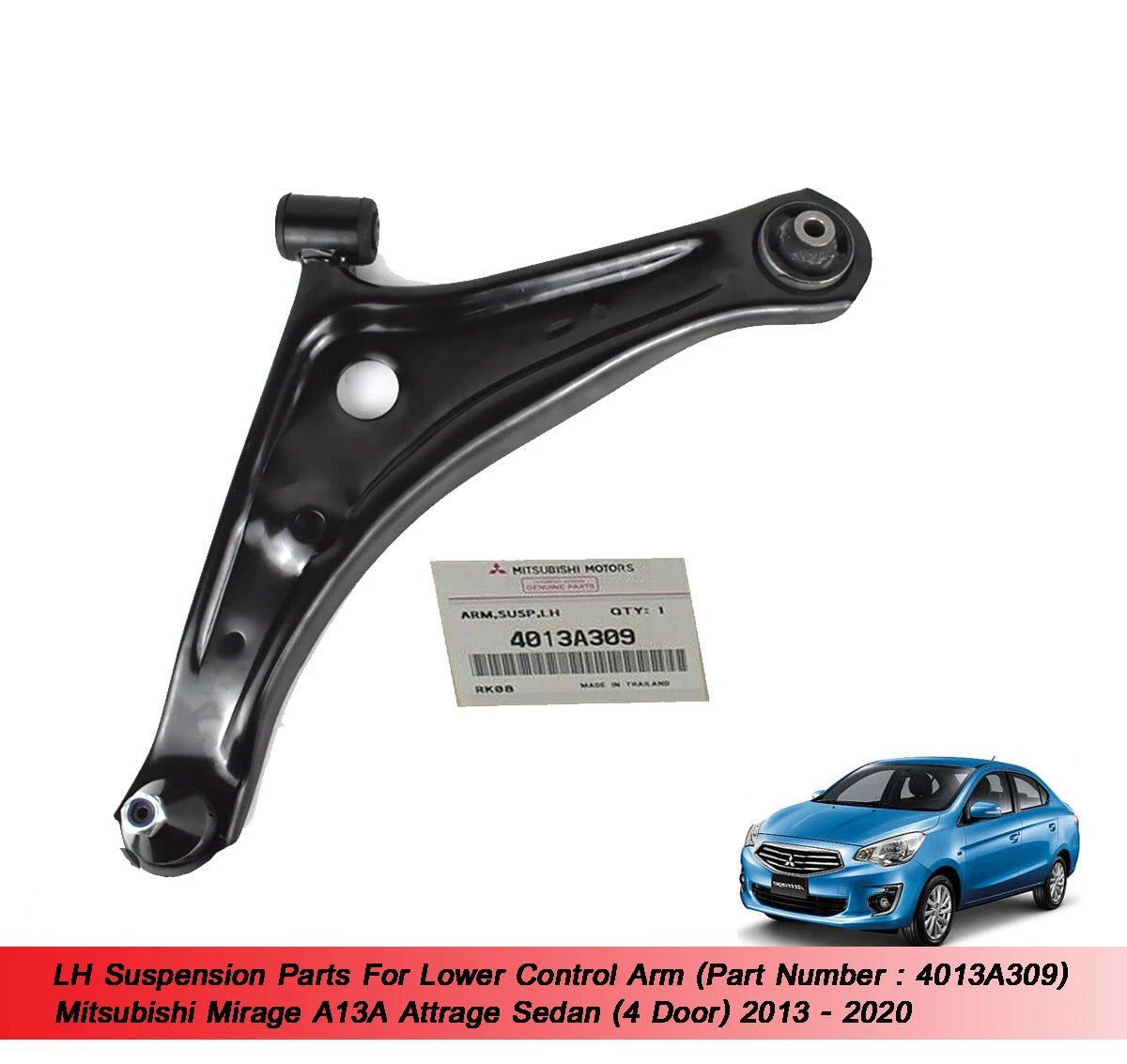 Lower Control Arm for Mitsubishi Mirage Attrage Sedan (2013-2022)