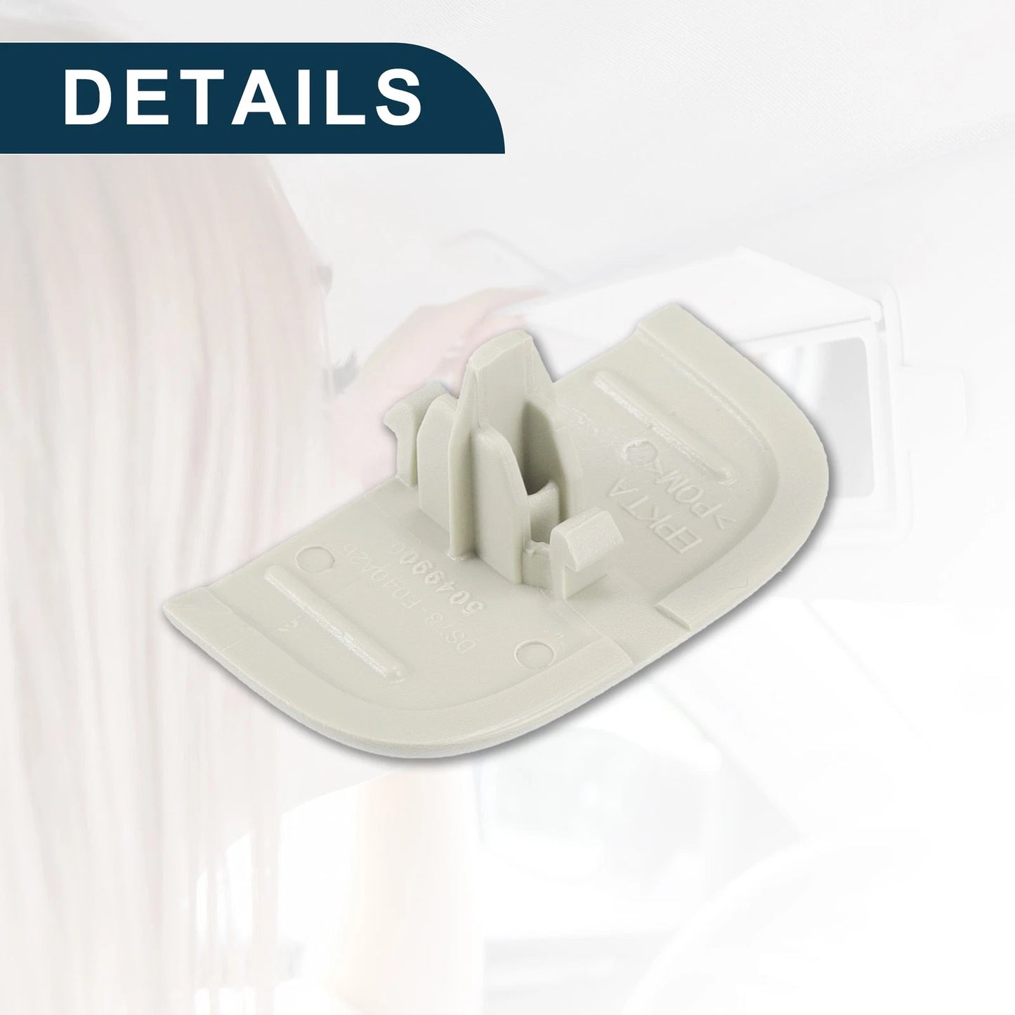 Makeup Mirror Cover Sun Visor Cap Clip for Ford (2015-2023) - 1 x Set