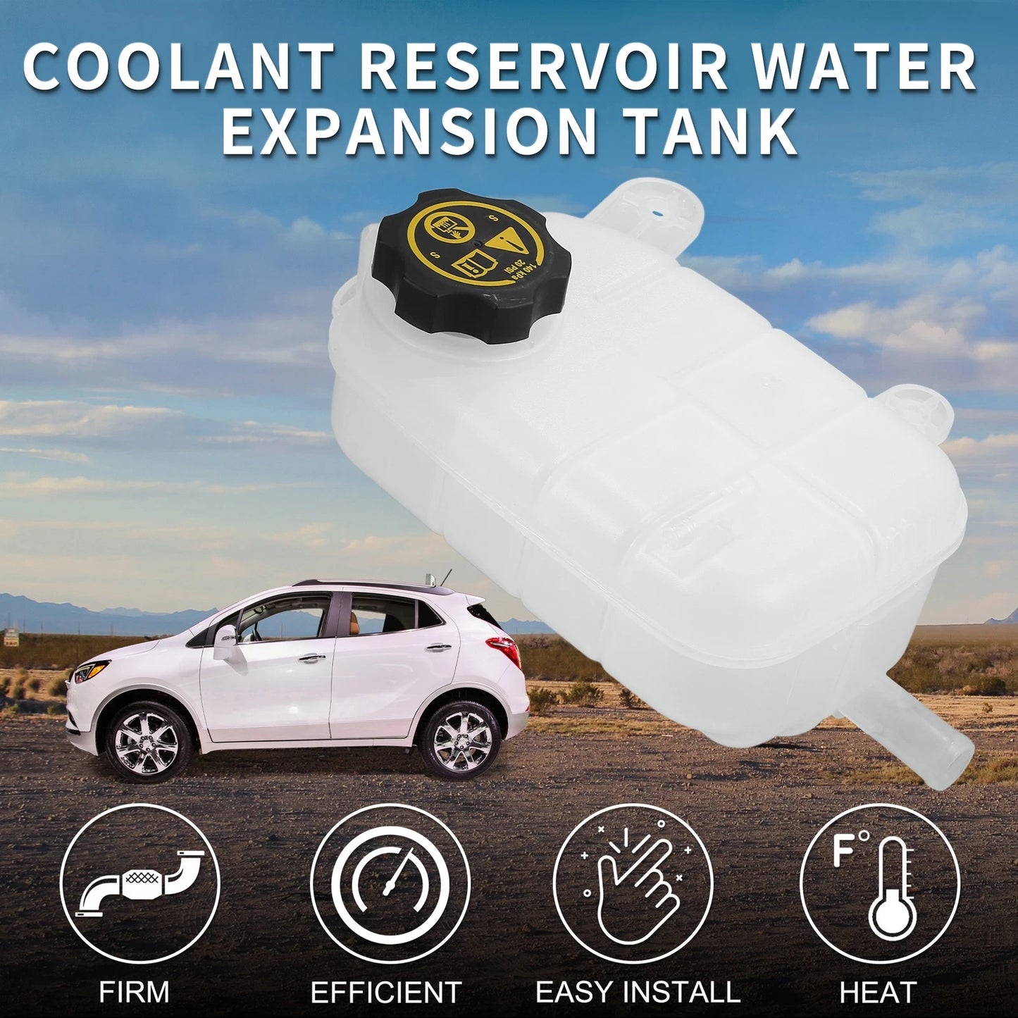 Coolant Expansion Overflow Tank with Cap for Buick Encore (2013–2020)