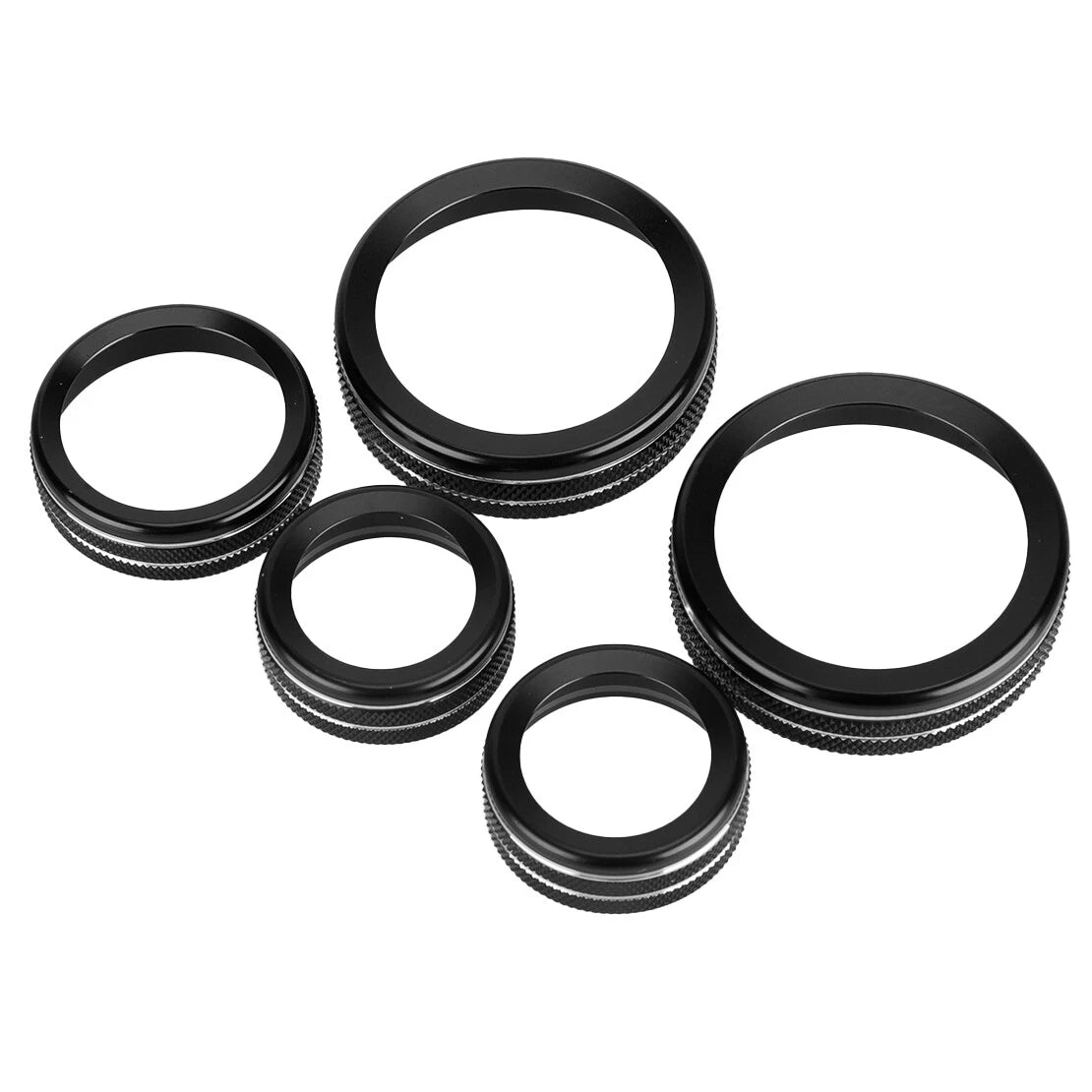5 x Center Console Knob Trim Ring Covers for Ford Maverick (2022-2023)