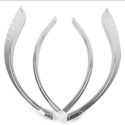 Rear Fender Flares Trim Accent Chrome for Harley Tri-Glide Ultra (2009-2023)