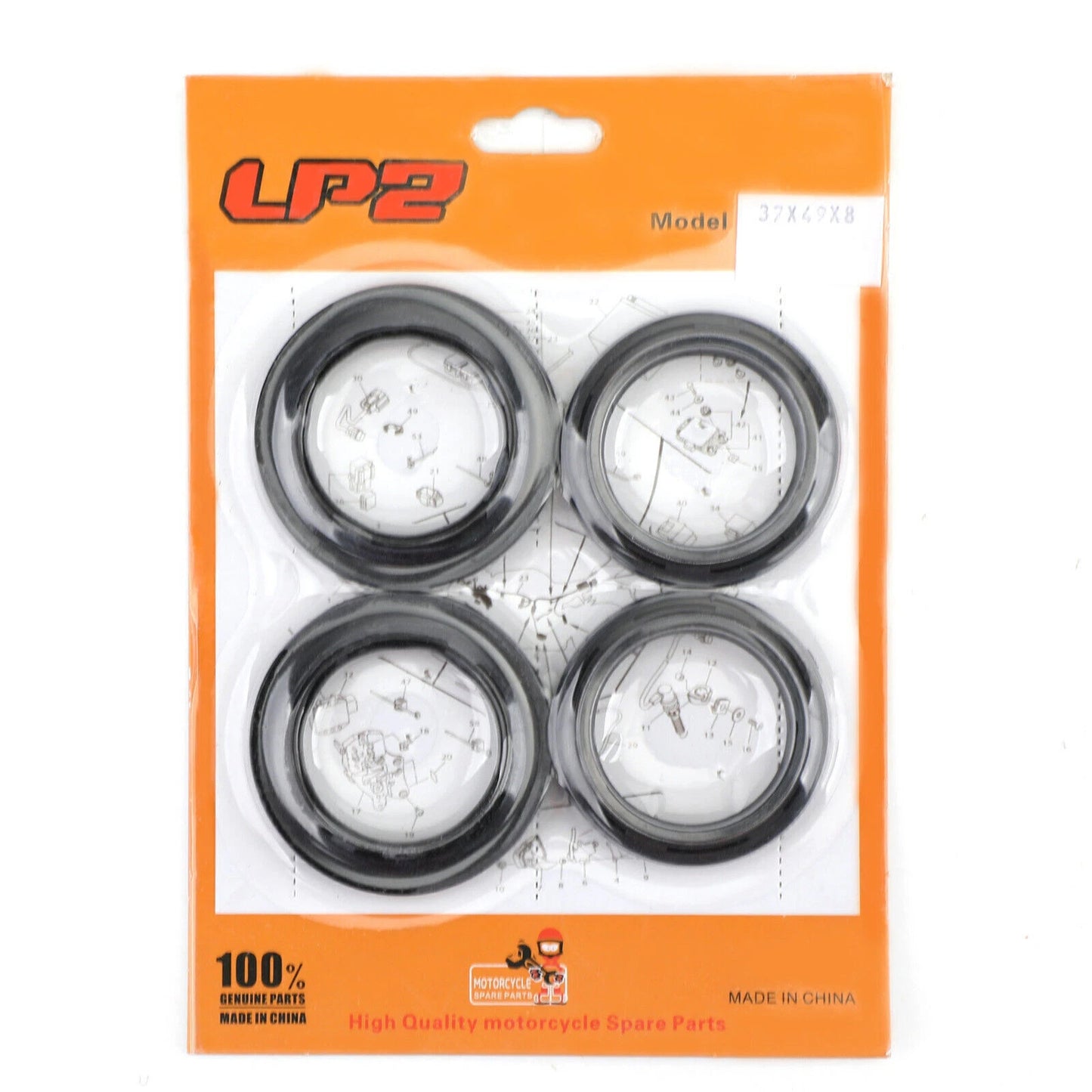 Fork Seal Ring Set for Kawasaki ZX600 Ninja, ZX750, ZX1100, GPz (1985-2003)