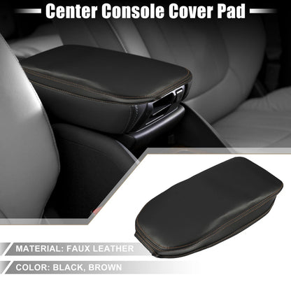 Center Console Armrest Cover for Toyota RAV4 (2019-2022) Black Brown