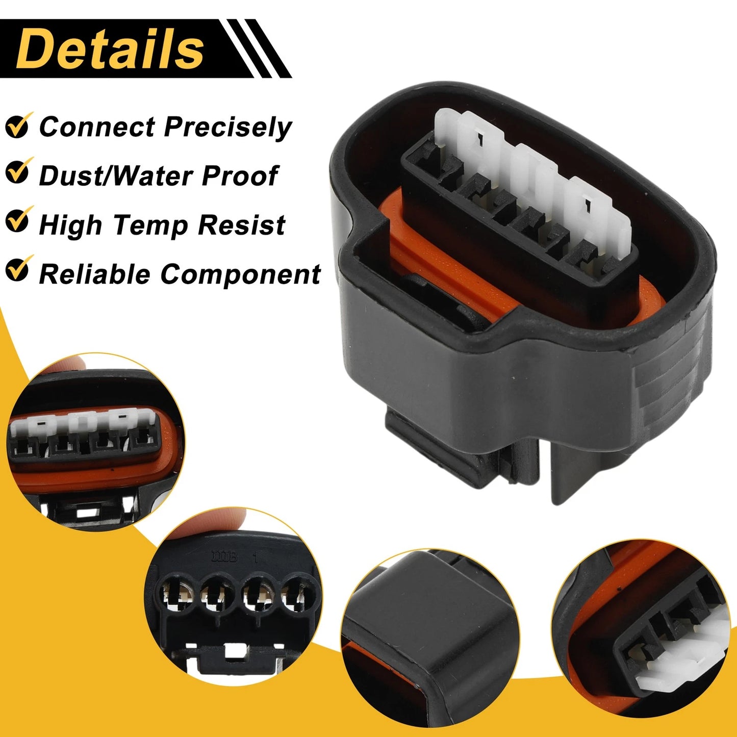 4 Pins Distributor Sensor Connector Plug for Toyota (No. 9098011150)