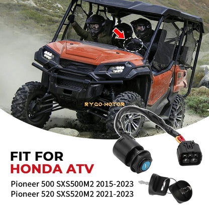 SXS / Ignition Switch with Keys for Honda Pioneer 500 (2014–2017)