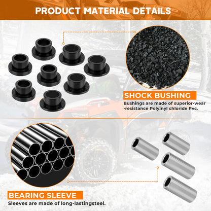 Front Shock Bushings Sleeve for Polaris RZR 800 RZR 570 Trail/S (2008–2022)