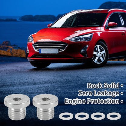 Engine Oil Drain Plug M14x1.5 1 Set with Gasket for Car Motorcycle