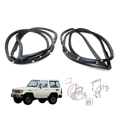 Front Door Weatherstrip Set for Toyota Land Cruiser FZJ71/GRJ78/GRJ79/VDJ78