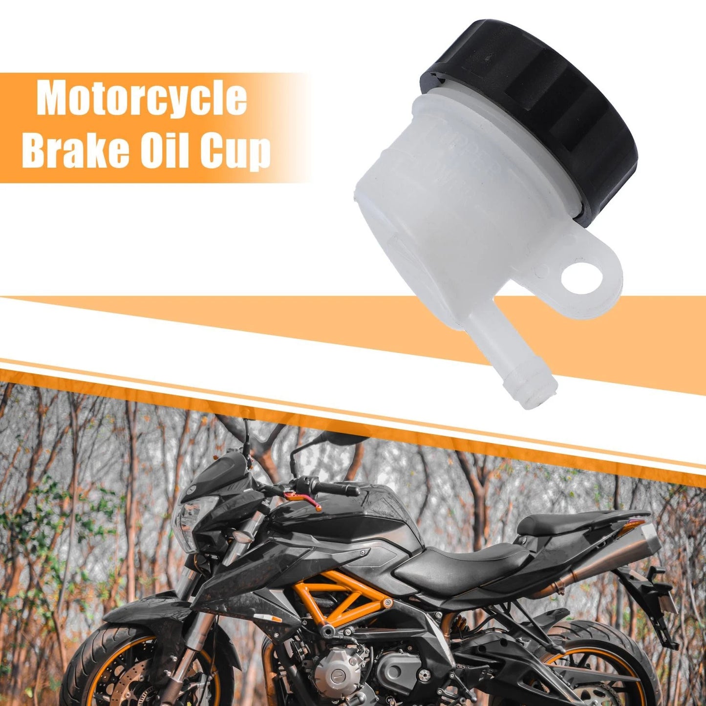 Master Cylinder Fluid Reservoir Rear Brake Clutch Tank Oil Cup for Motorbike