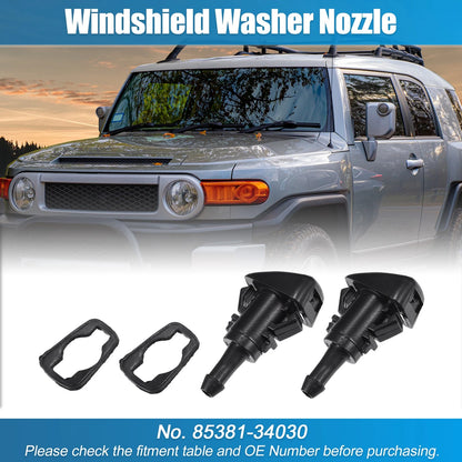 Windshield Washer Nozzles 2 x Spray Jets for Toyota