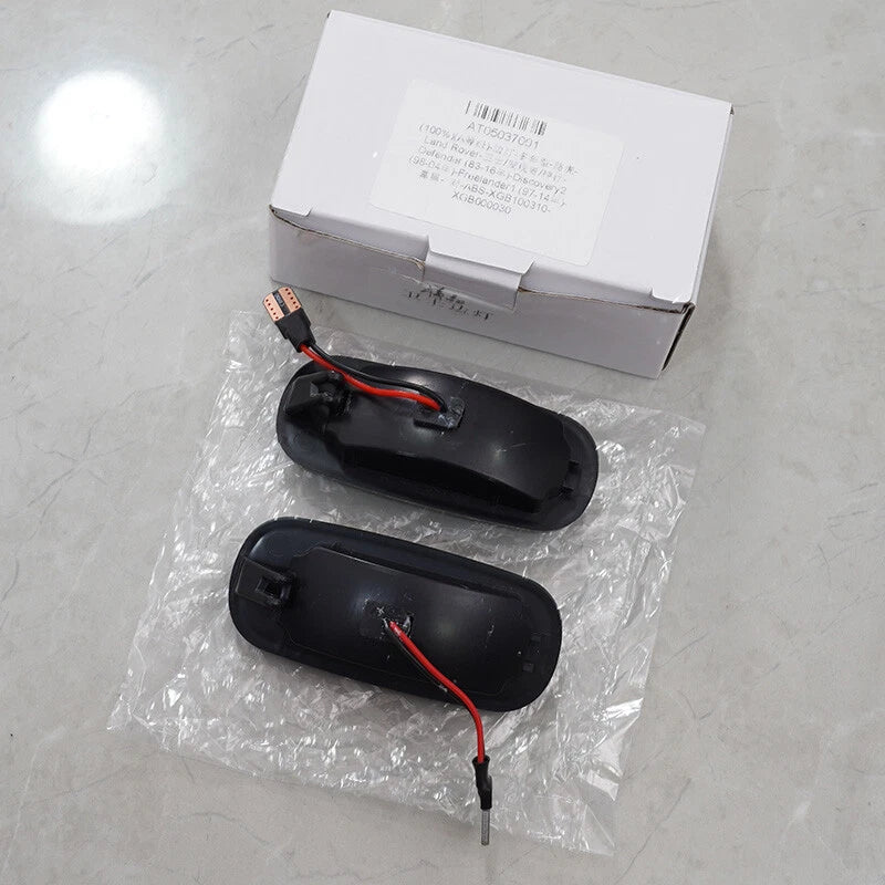 LED Side Marker Light Lamp Smoked for Land Rover Discovery, Defender, Freelander