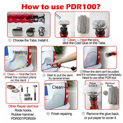 PDR100 Slide Hammer Dent Puller for Car & Motorcycle Repair Tools