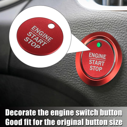 Engine Start Stop Button Cover Kit for Ford F-150 (2016-2021) - Red