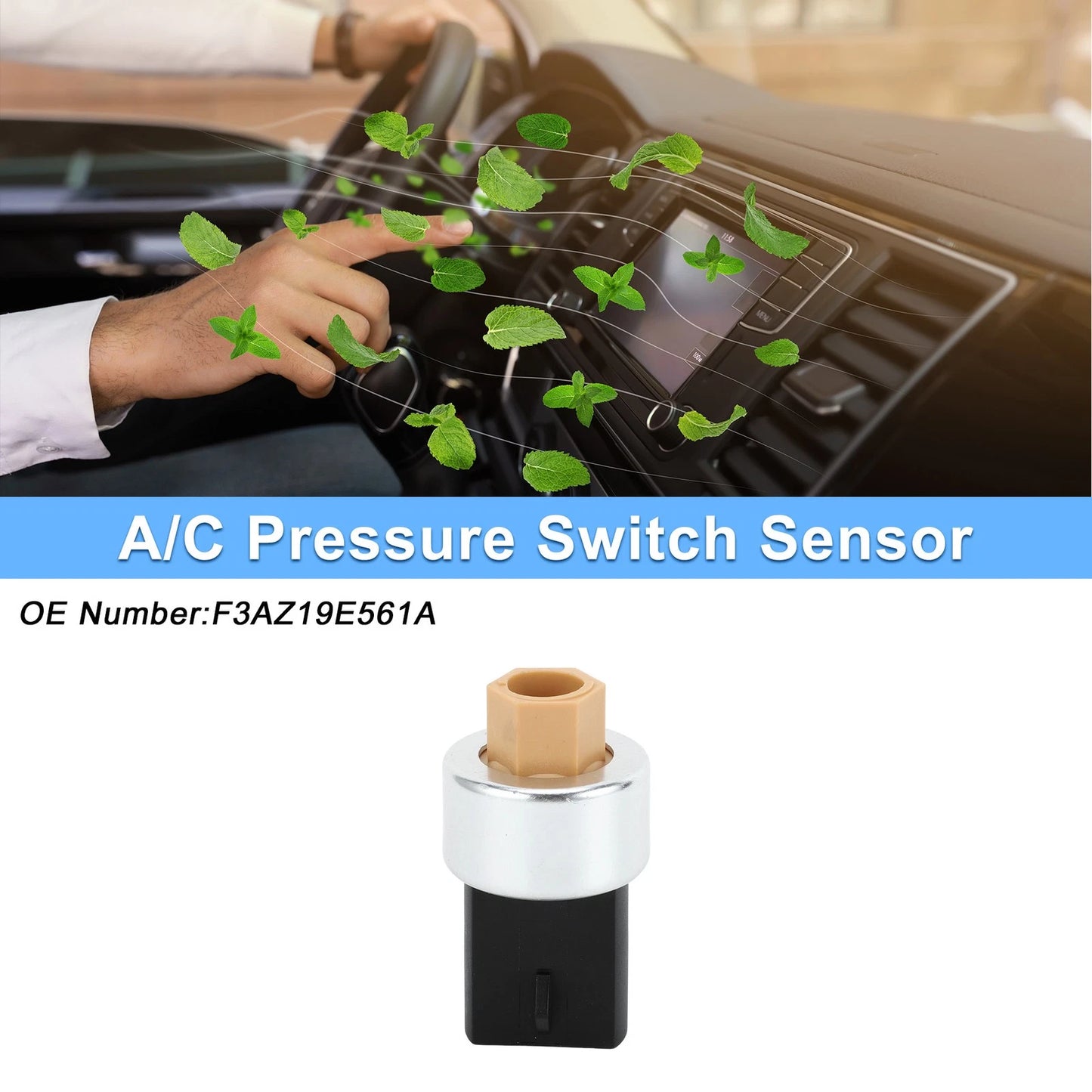 A/C Pressure Switch Sensor for Ford Mustang 3.8L, 4.6L (1996-2004)