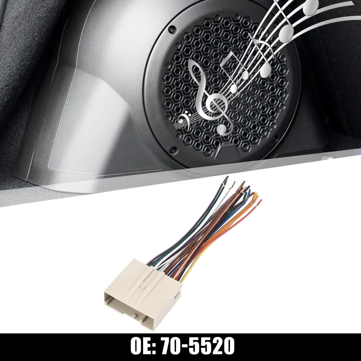 Car Stereo CD Player Wiring Harness for Ford Focus (2000-2007)
