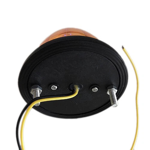 1x Amber LED Round Beehive Cone Side Marker Light for Trailer Truck