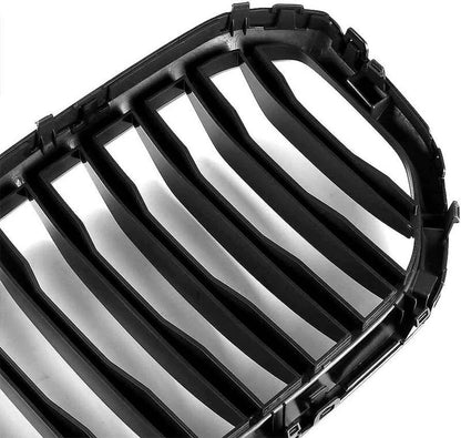 Car Front Grill Kidney Grille Gloss Black Single Slats For 2019-2023 BMW G05 X5