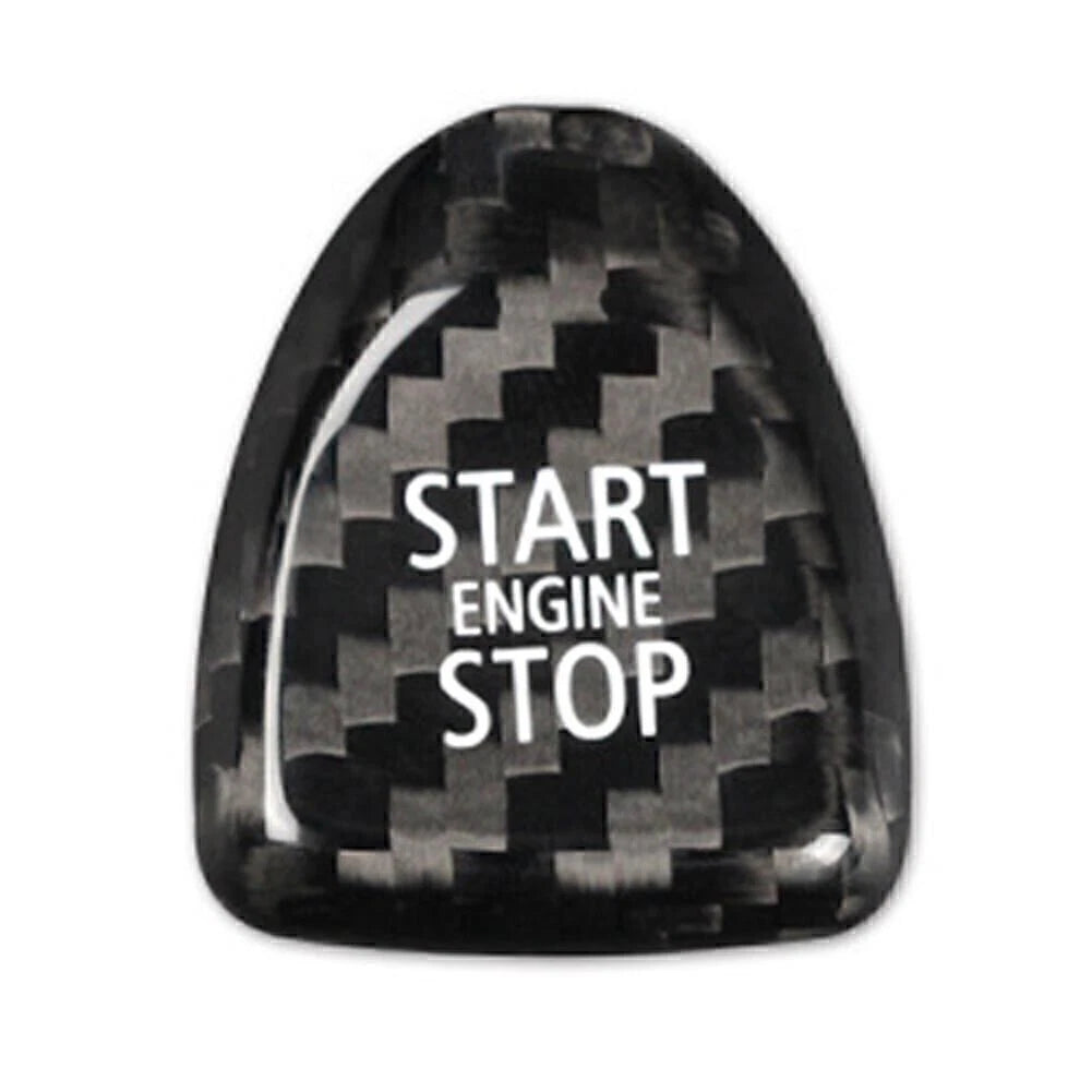 Black Carbon Keyless Start Button Cover for BMW Mini Cooper F54 F55 F56 (2014-2023)