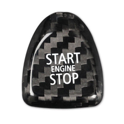 Black Carbon Keyless Start Button Cover for BMW Mini Cooper F54 F55 F56 (2014-2023)