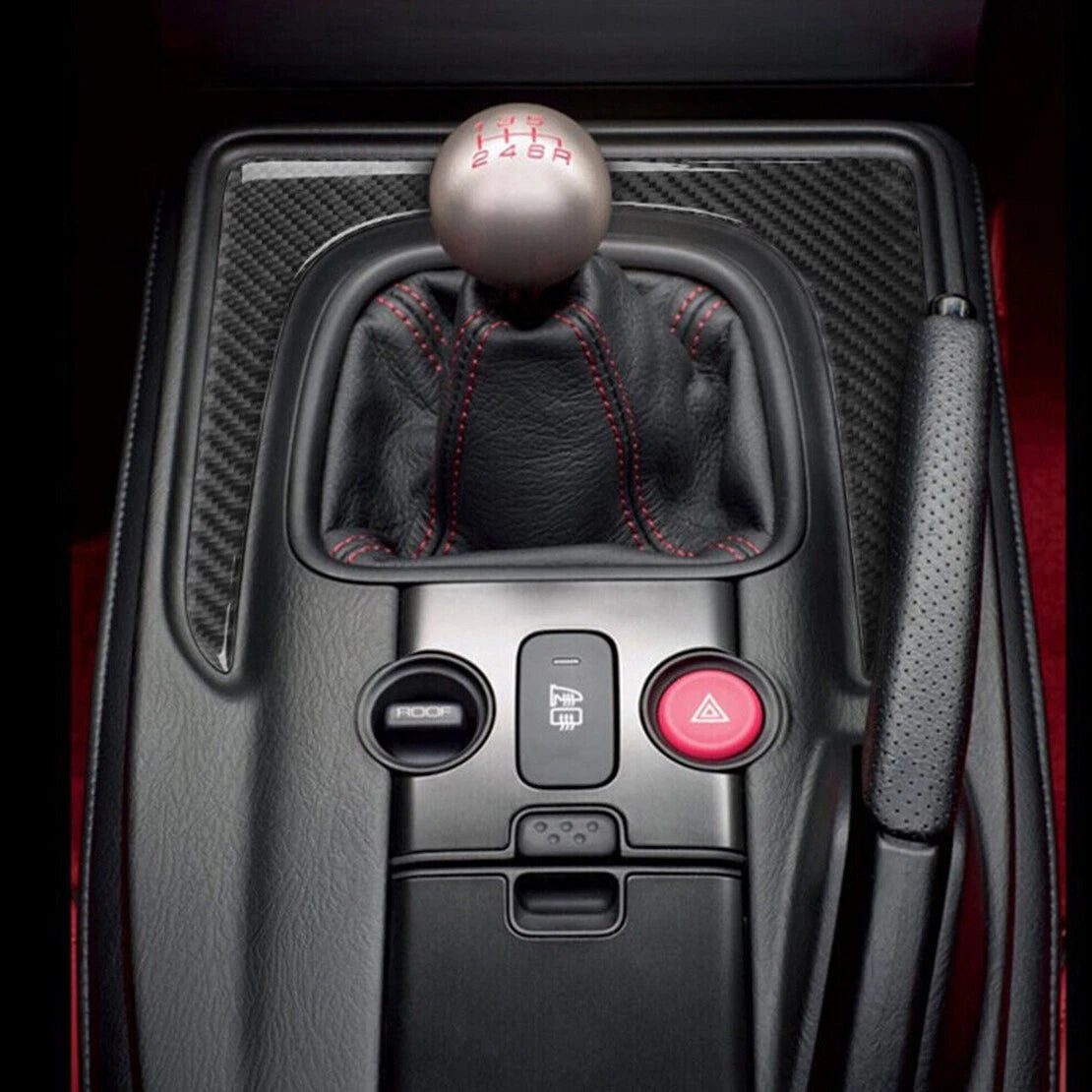 Carbon Fiber Gear Shift Panel Cover for Honda S2000 (2004-2009)