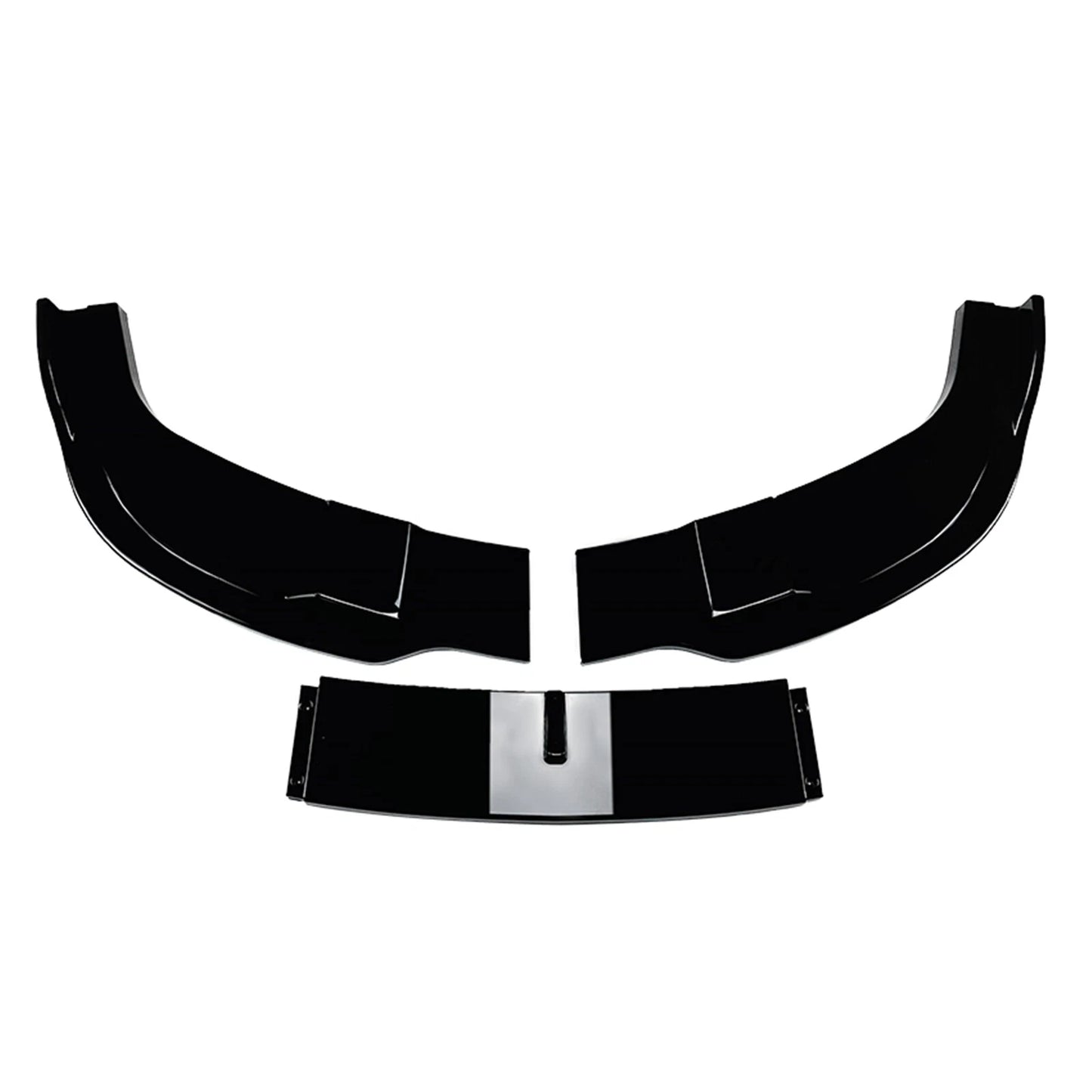 Front Bumper Spoiler Lip for BMW 5 Series E60 E61 M Sport (2004-2010) Black