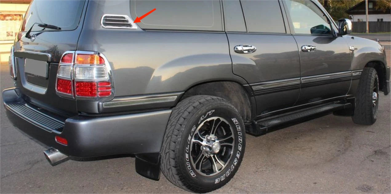 Chrome Side Air Vent Outlet Cover Trim for Toyota Land Cruiser LC100 (1998-2007)