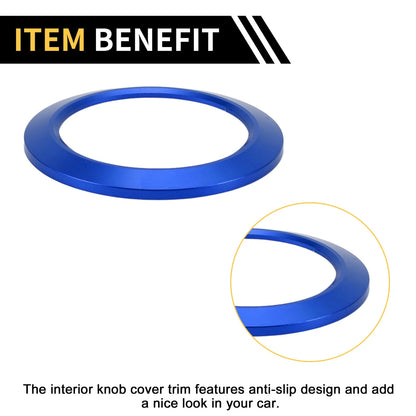 Engine Start Stop Button Cover Ring for Ford F-150 (2016-2021) Blue