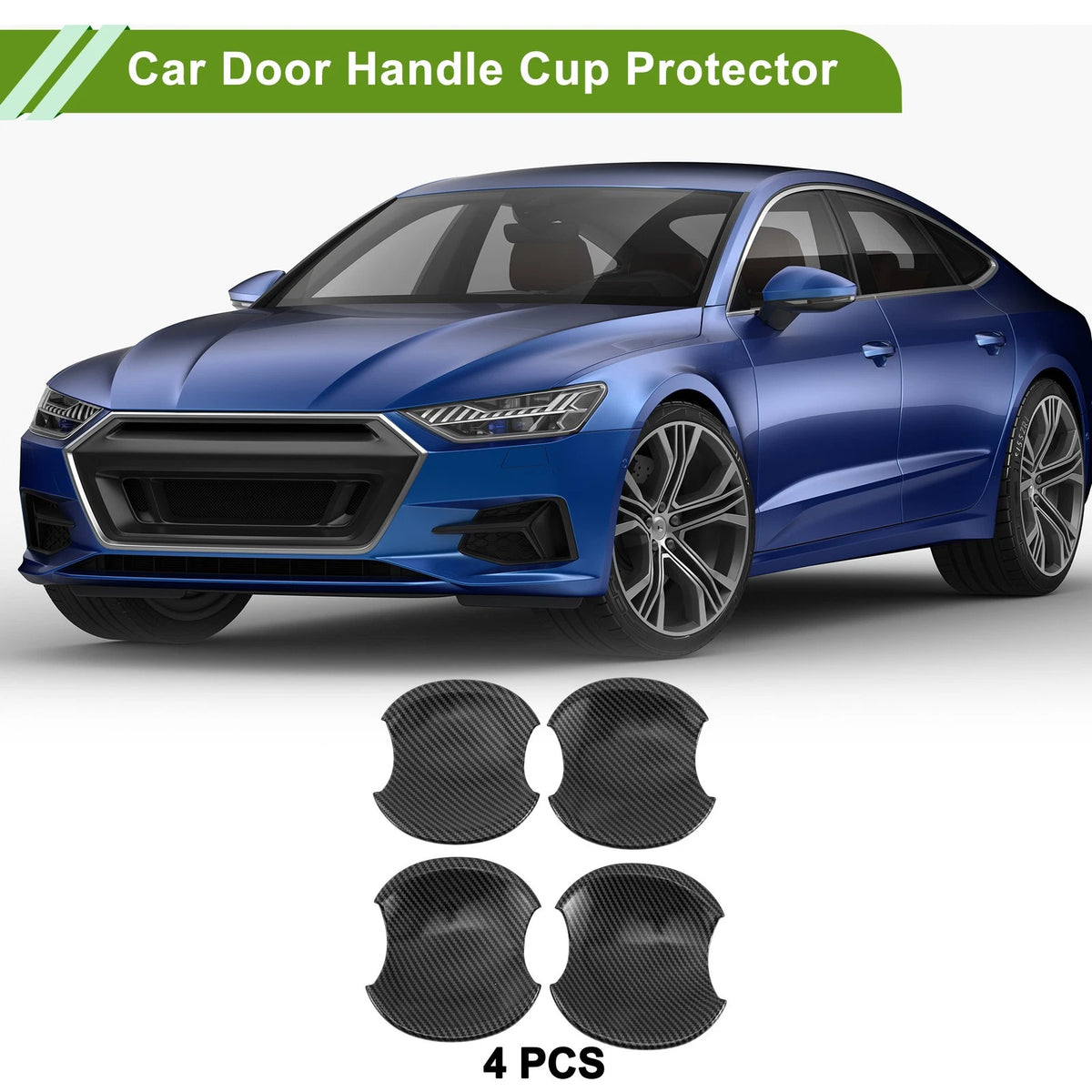 Carbon Fiber Door Handle Cup Protectors for Honda Civic (2006-2011) 4 Pcs