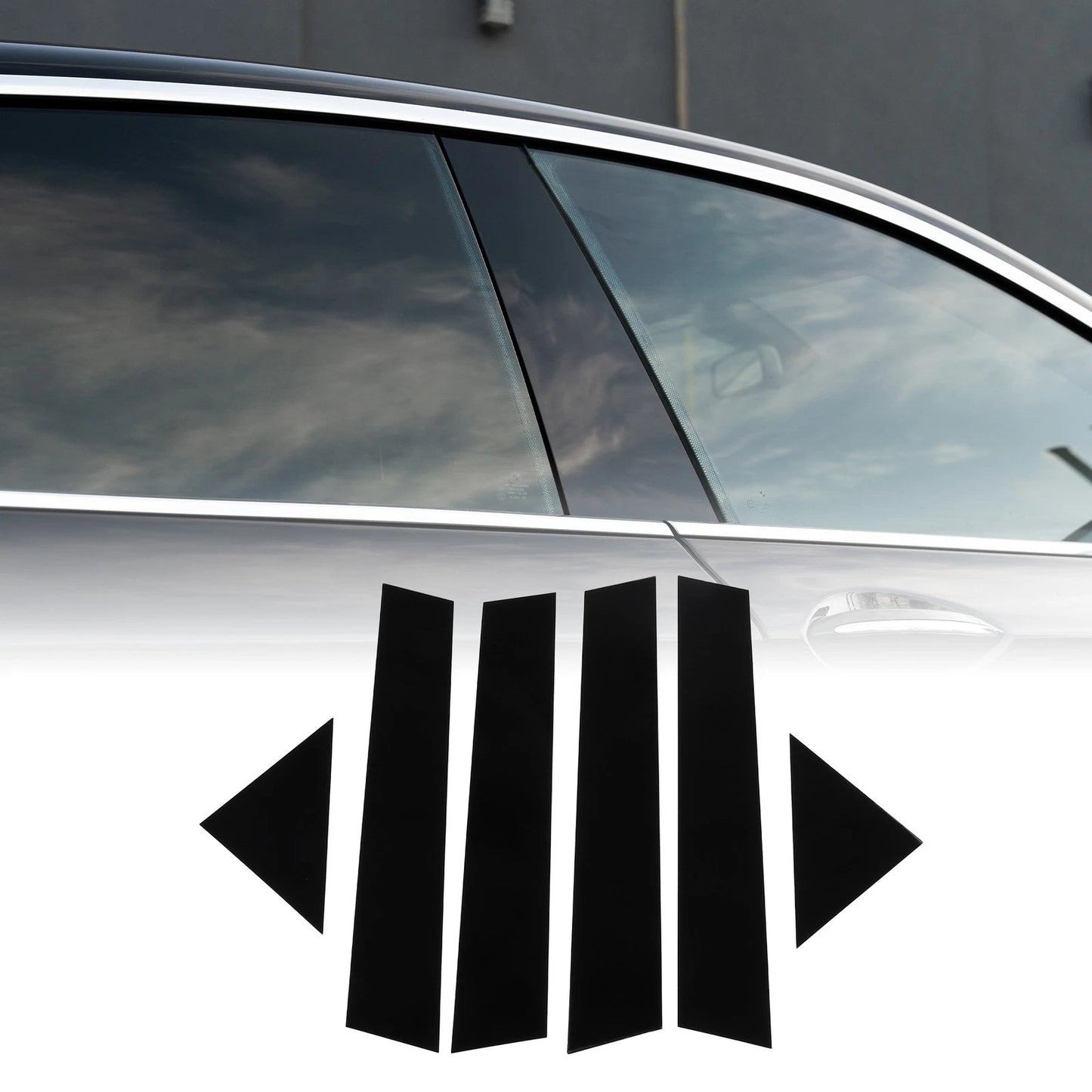 6pcs Pillar Window Trim Covers for Chrysler 300 300C (2005-2010)