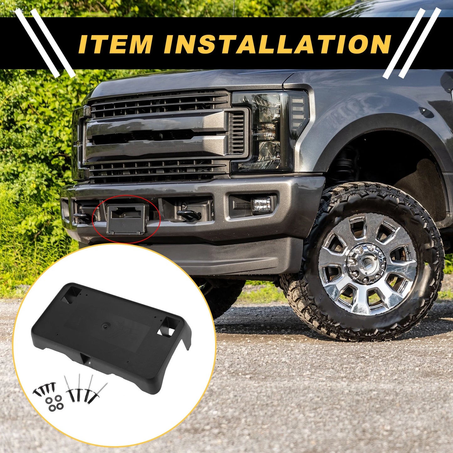 Bracket License Plate Holder for Chevrolet Silverado 1500 (2016 - 2018)