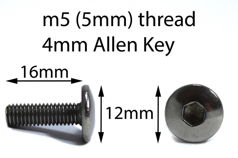 8x Screen Stainless Steel Bolts & Rubber Well Nuts Wind Shield for Motorcycle
