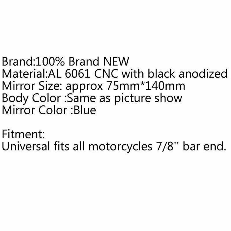 3" Round Rearview Mirror for CNC Motorcycle Cafe Racer