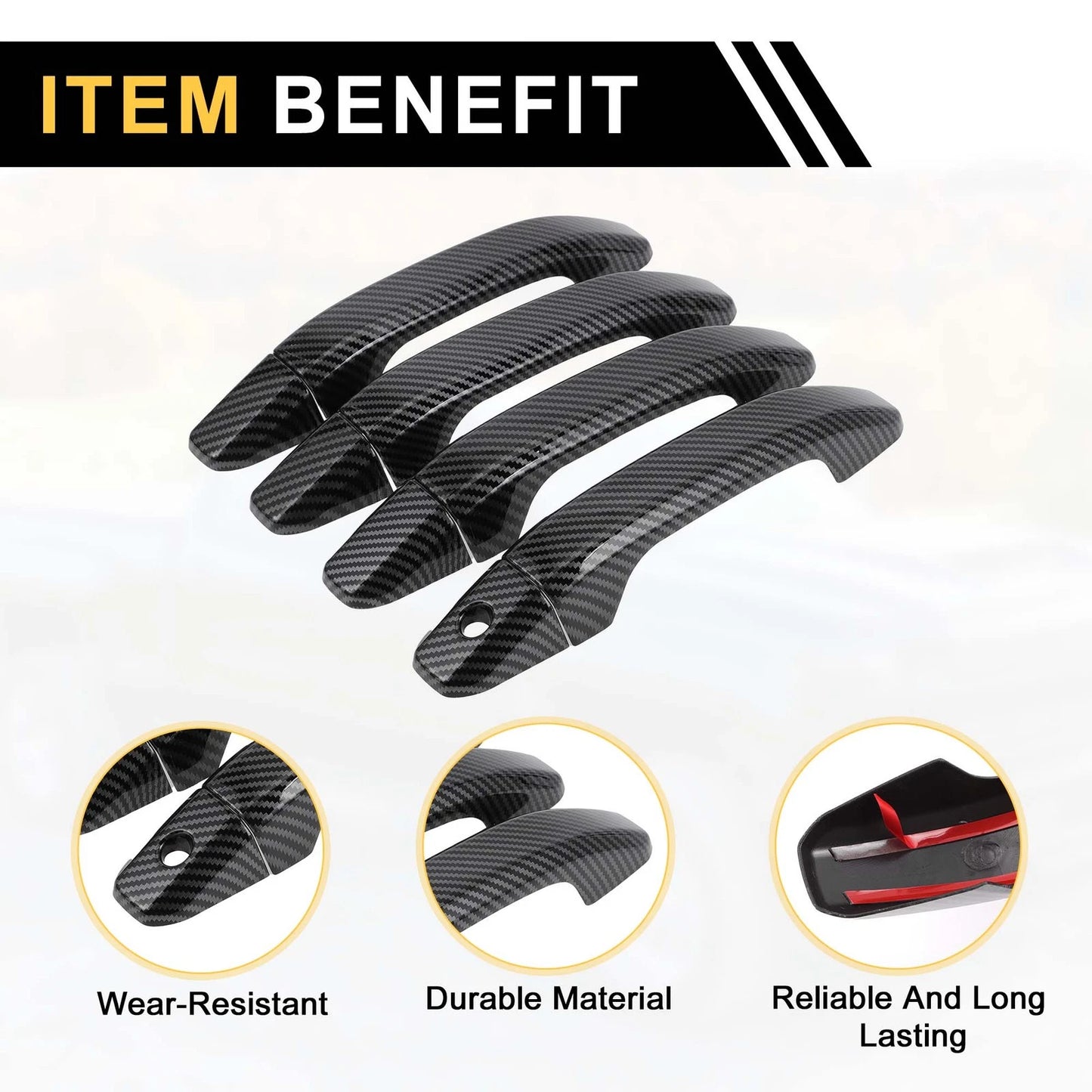 4pcs Exterior Door Handle Cover for Chevrolet Silverado 1500