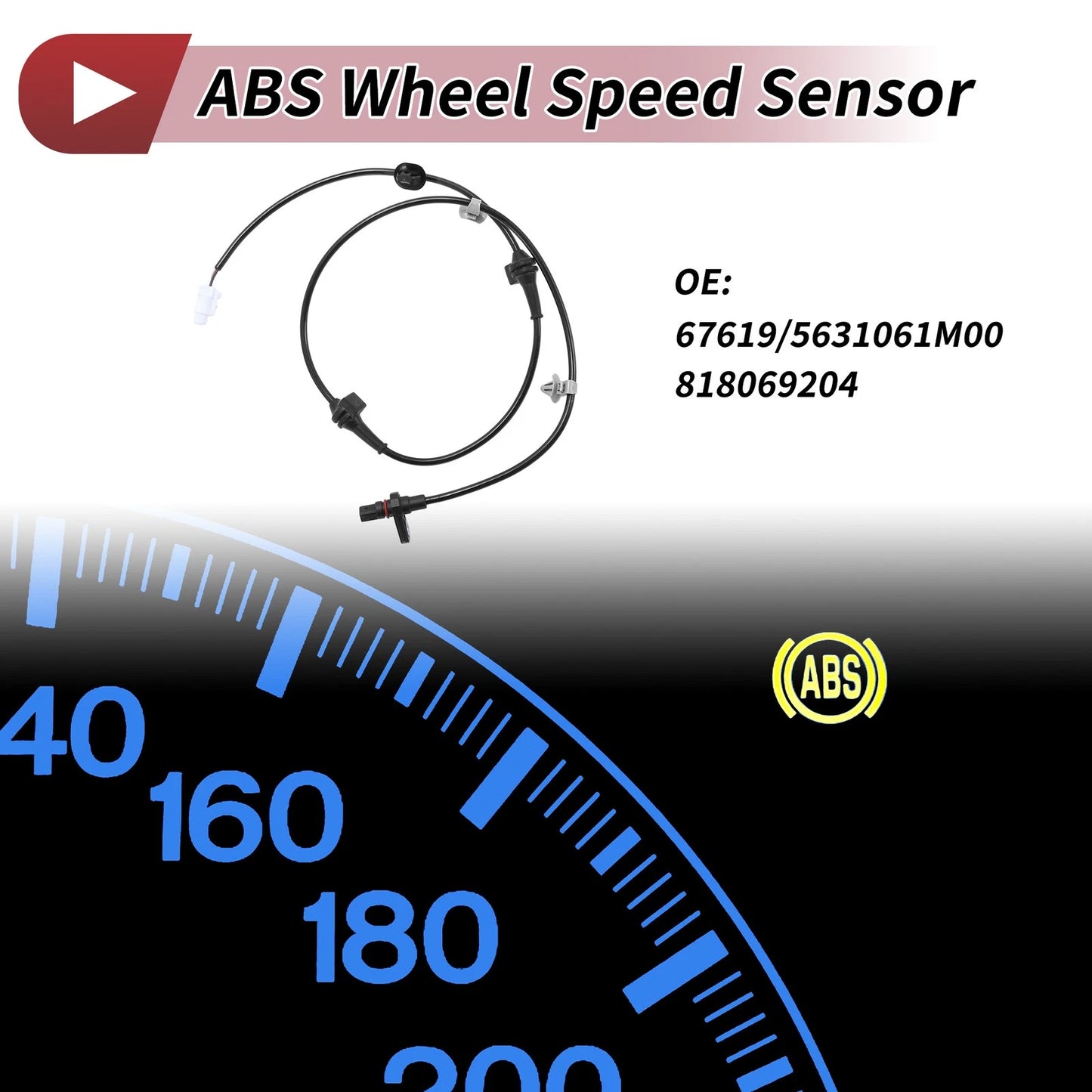 ABS Wheel Speed Sensor for SUZUKI SX4 S-Cross (2006-2014)