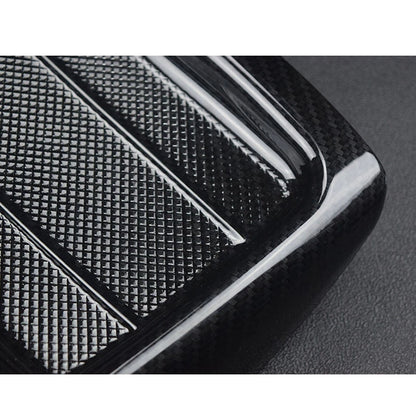 Carbon Fiber Look Rear Armrest Cover Trim Fit for Benz E-Class W213 2016-2018