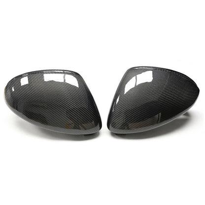 Real Carbon Fiber Addon Wing Mirror Cover Trim Fit For Porsche Macan 2015-2018
