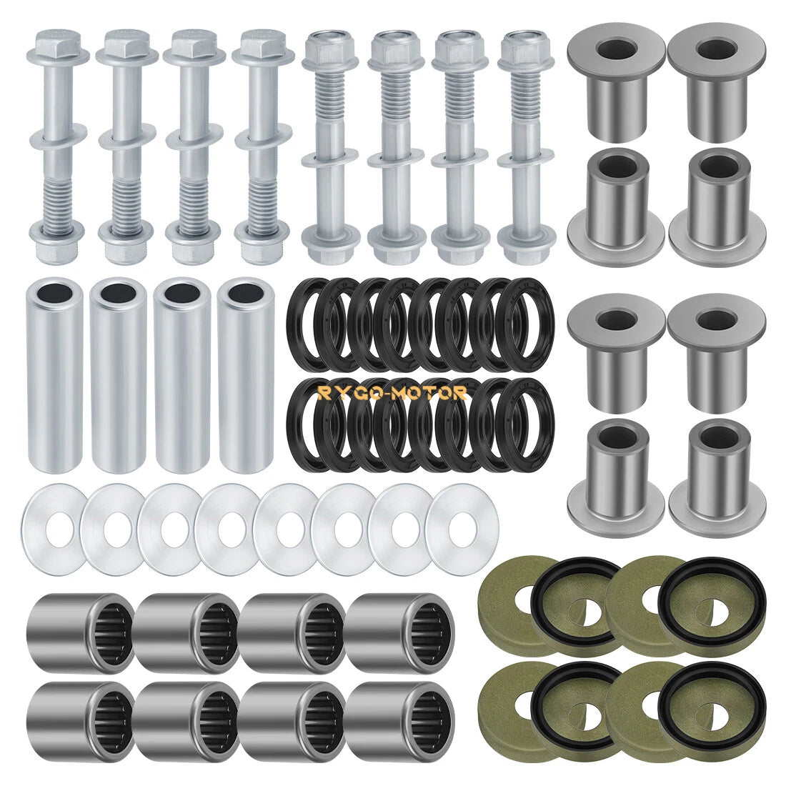 Front Upper+Lower A Arm Bushings Seals Kit / 2 x / Suzuki Z400 LTZ400 Arctic Cat