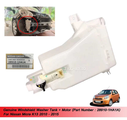 Washer Tank w/Motor for Nissan Micra K13 (2010-2015)