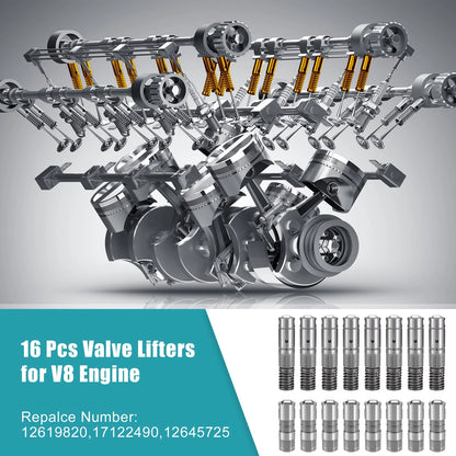 Set Hydraulic Roller Lifters for Chevy Engine
