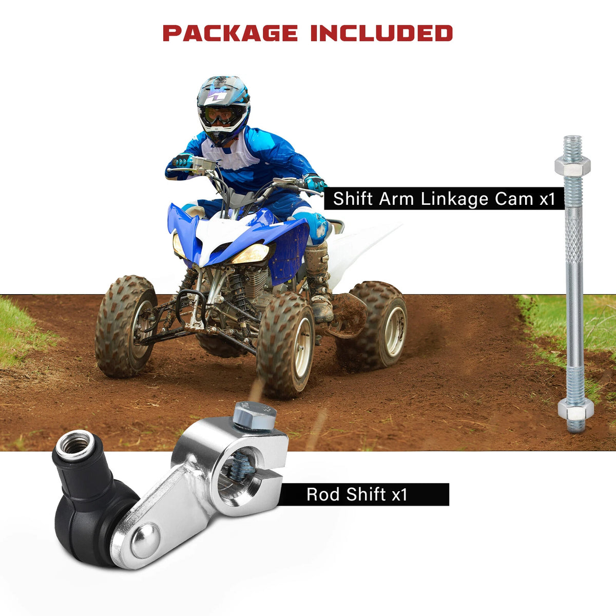 Shift Arm Linkage Cam & Rod for Yamaha Big Bear Wolverine Kodiak (1993–2010)