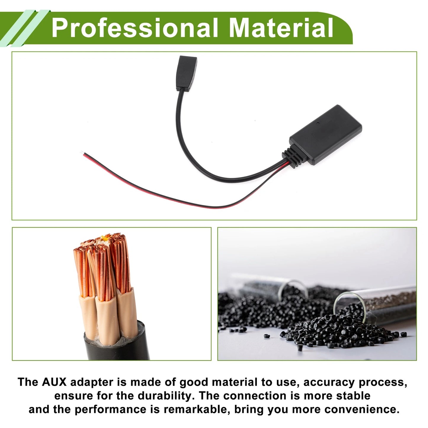 Stereo Radio Harness Bluetooth AUX Adapter for BMW E46 3-Series (1998-2006)