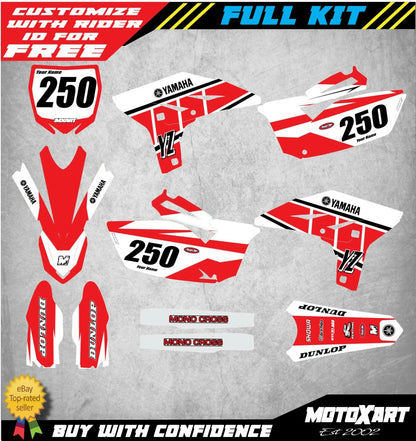 Custom Graphics Kit for Yamaha YZF 250 2010-2013 Retro Style Stickers