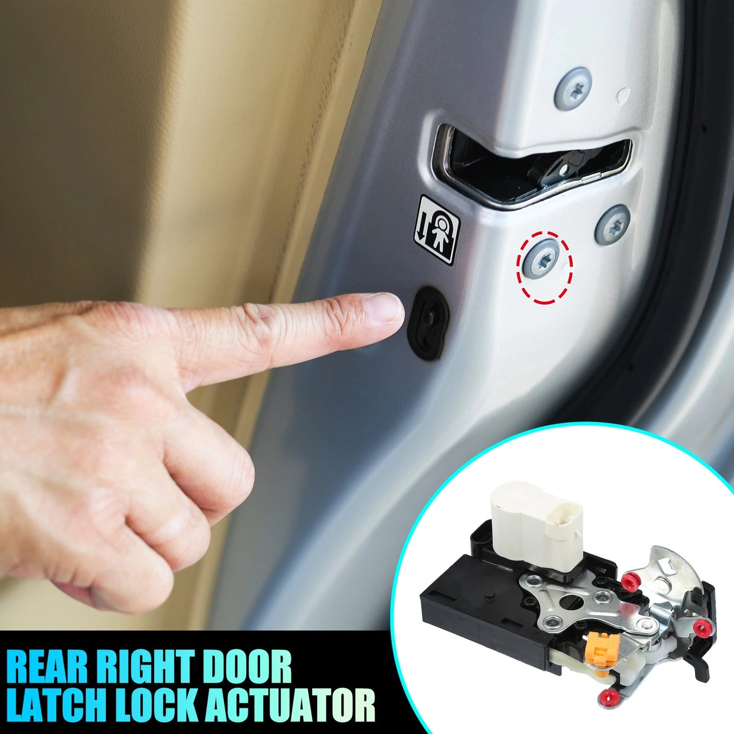 Rear Right Door Latch Lock Actuator for Chevrolet Express 2500 (1996 - 2023)