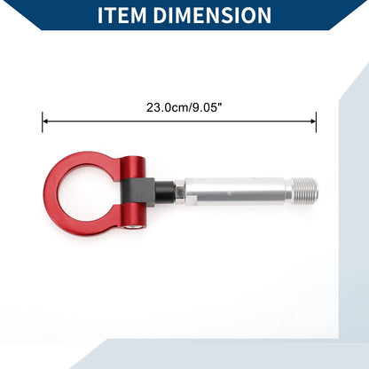 Tow Hook Ring for Toyota Yaris 23cm Red (2020-2023)