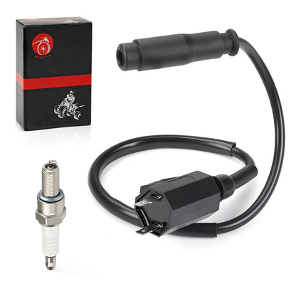 Ignition Coil + Spark Plug + CAP for Kawasaki Prairie KVF 650/700 (2002–2006)