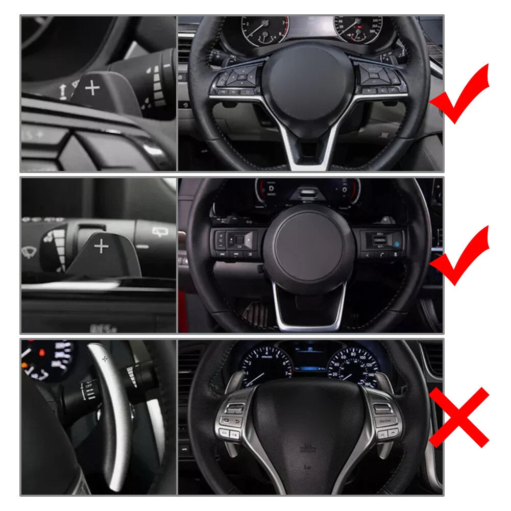 Steering Wheel Shift Paddle Extensions for Nissan, Infiniti, Mitsubishi (Various)