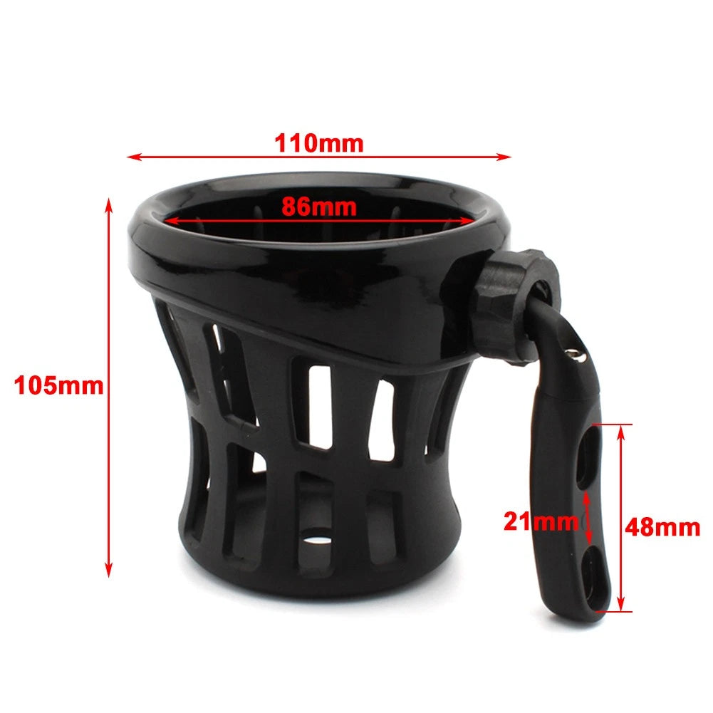 Handlebar Cup Holder with Mesh Basket for Harley Motorcycle